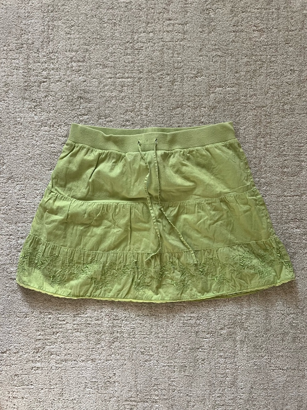 2010s Light-Green Garage Skirt